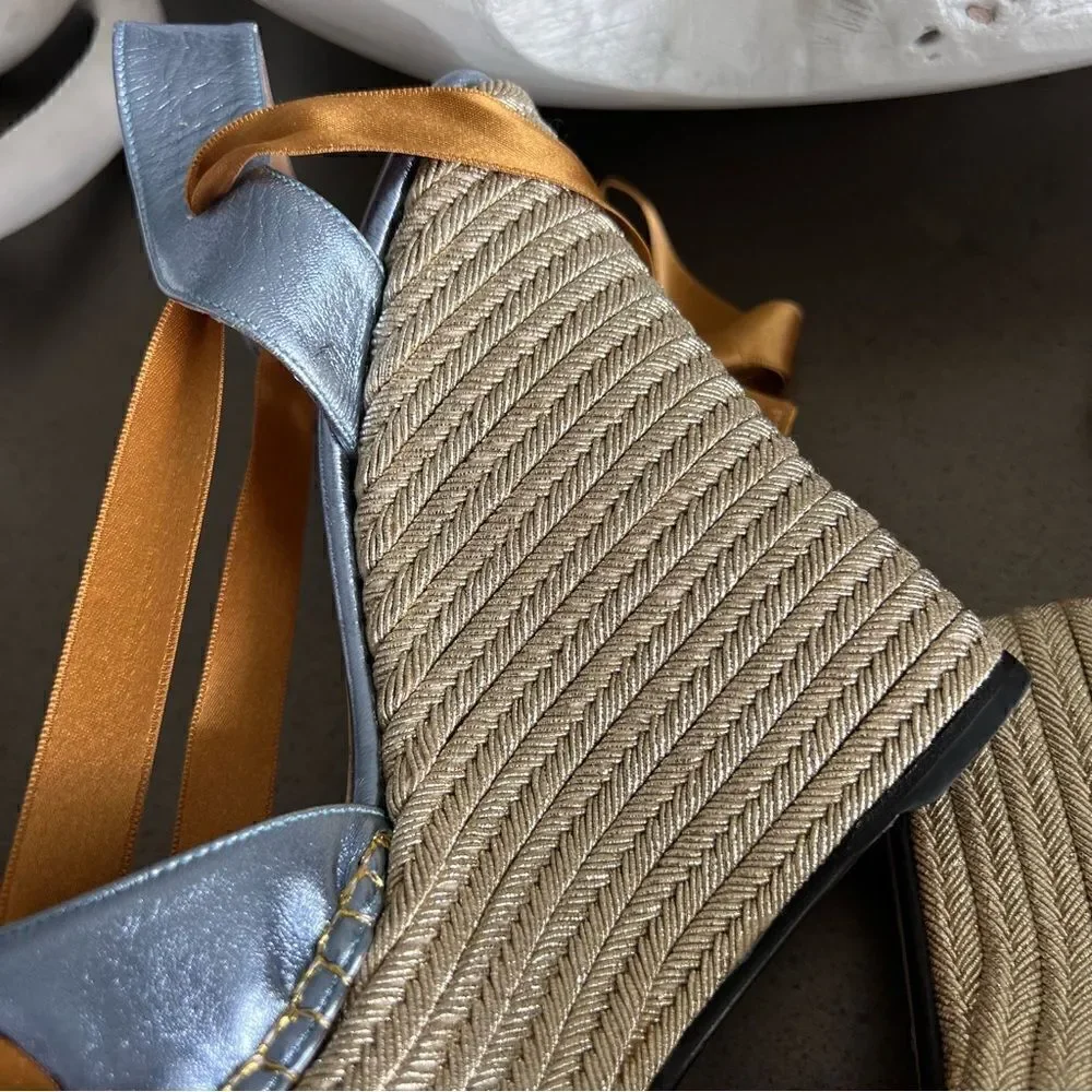 GUCCI Lilibeth leather espadrilles Size 40